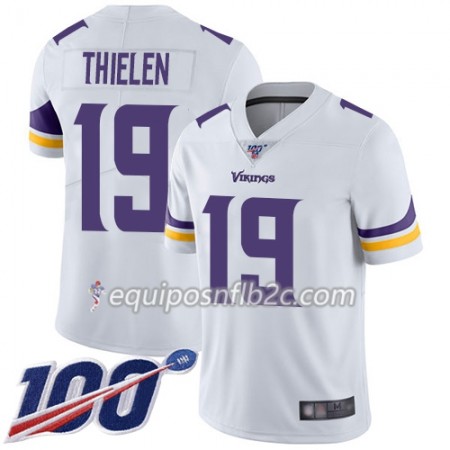 Camiseta Hombre NFL Minnesota Vikings Adam Thielen 19 Nike Blanco 100th Camiseta Hombre NFL Minnesota Vikings Adam Thielen 19 Nike Blanco 100th